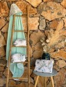 Cape de bain bébé eucalyptus. L'Atelier Mama