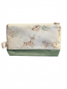 Pochette nomade winter forest velvet kaki. L'Atelier Mama