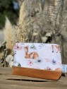 Pochette bambi ballon velvet potiron. L'Atelier Mama