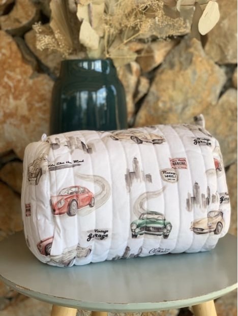 Trousse de toilette L classic car. L'Atelier Mama