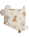 Doudou plat ourson minky blanc. L'Atelier Mama